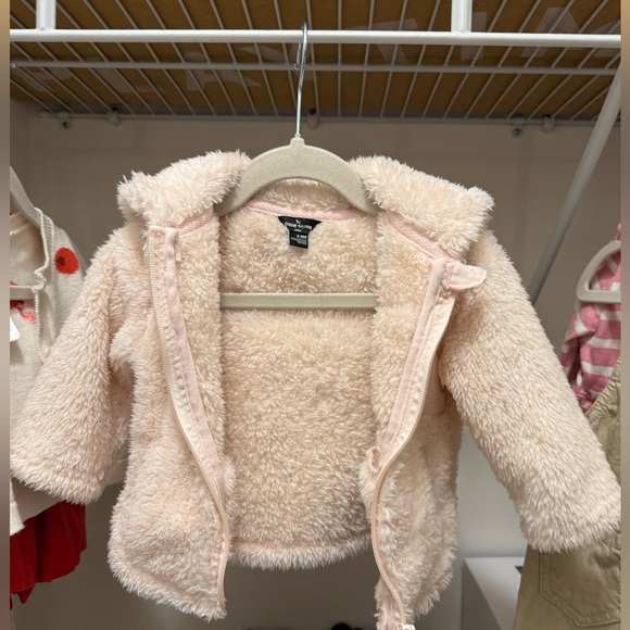 Eddie Bauer Other - Pink fluffy Eddie Bauer baby jacket